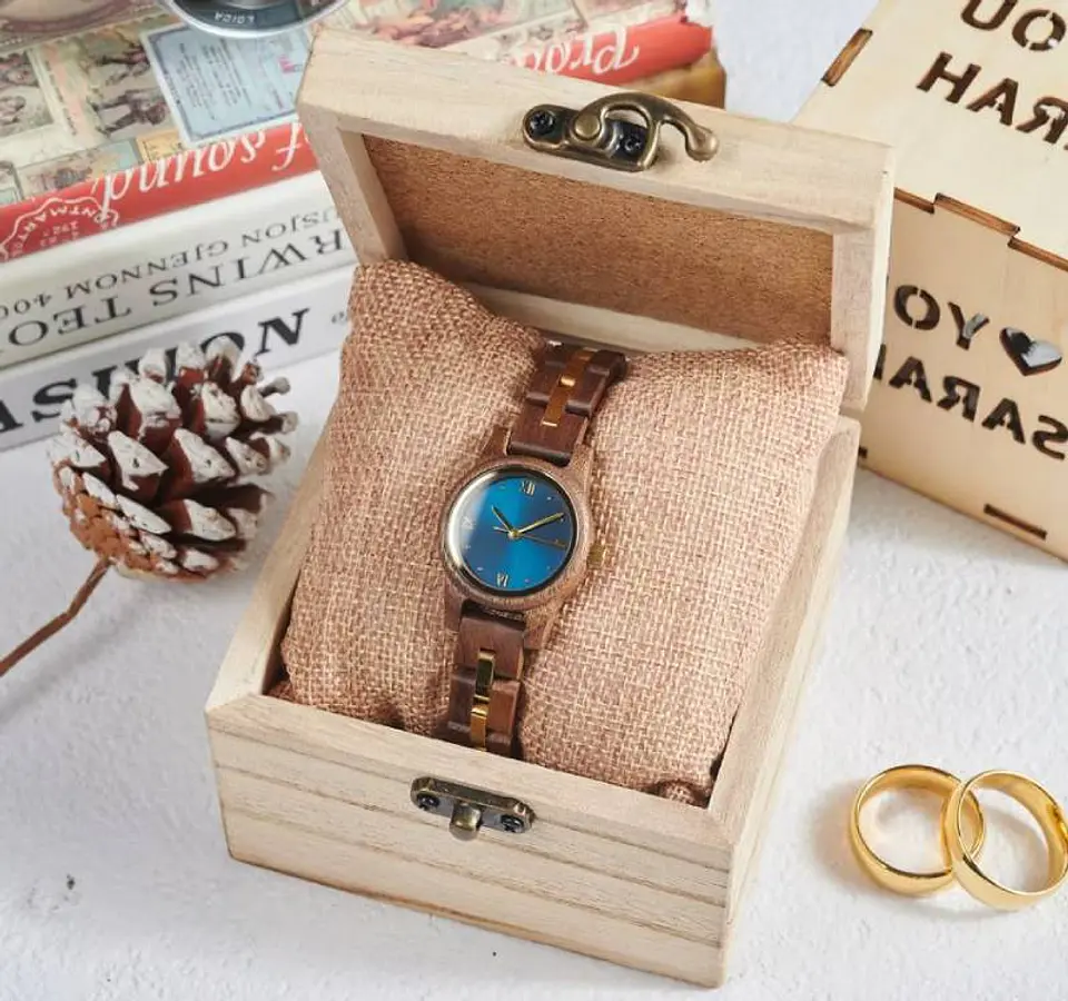 Reloj de madera Greek Vanity 3