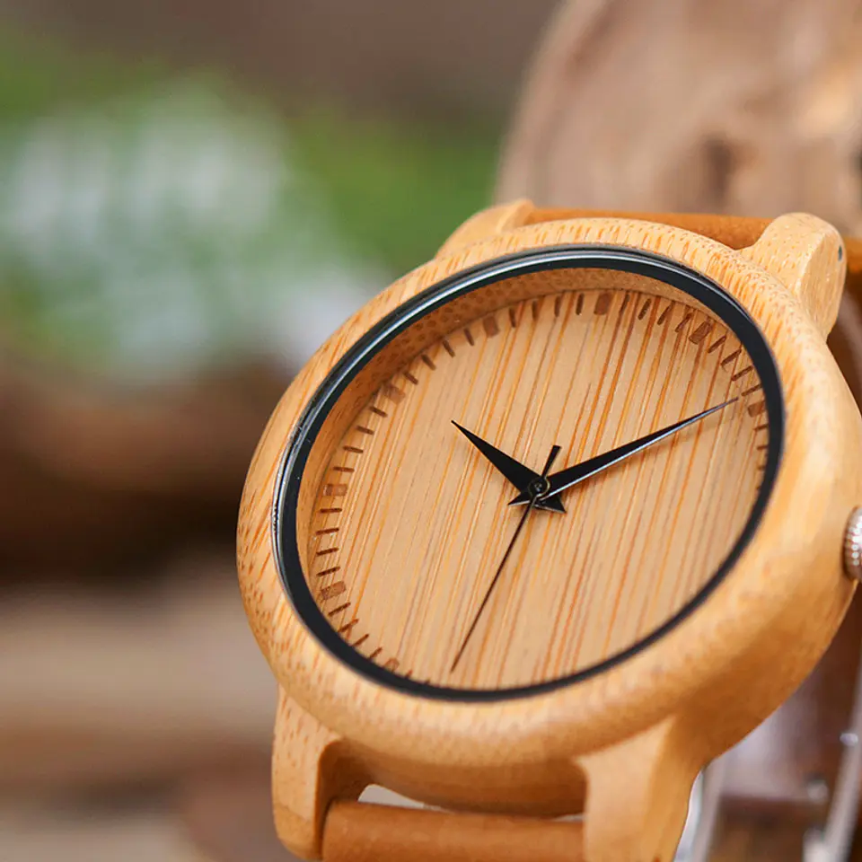 Reloj de madera Bamboo Harmony 6