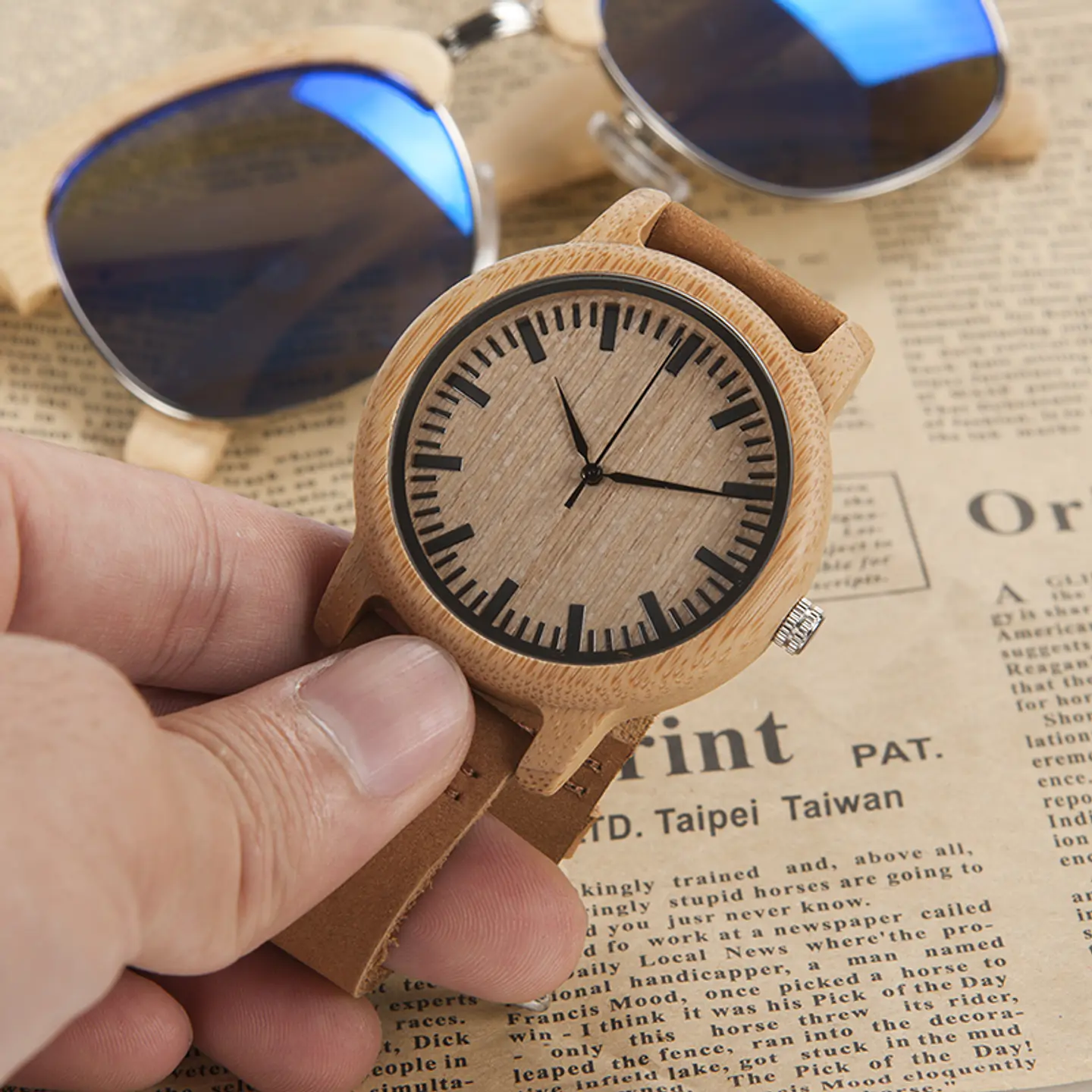 Reloj de madera Bamboo Primitive 4