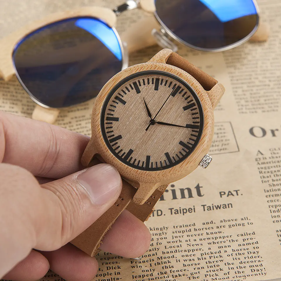 Reloj de madera Bamboo Primitive 4