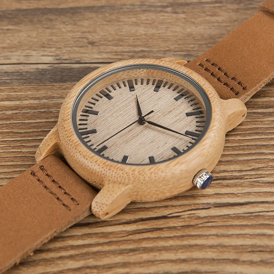 Reloj de madera Bamboo Primitive 5