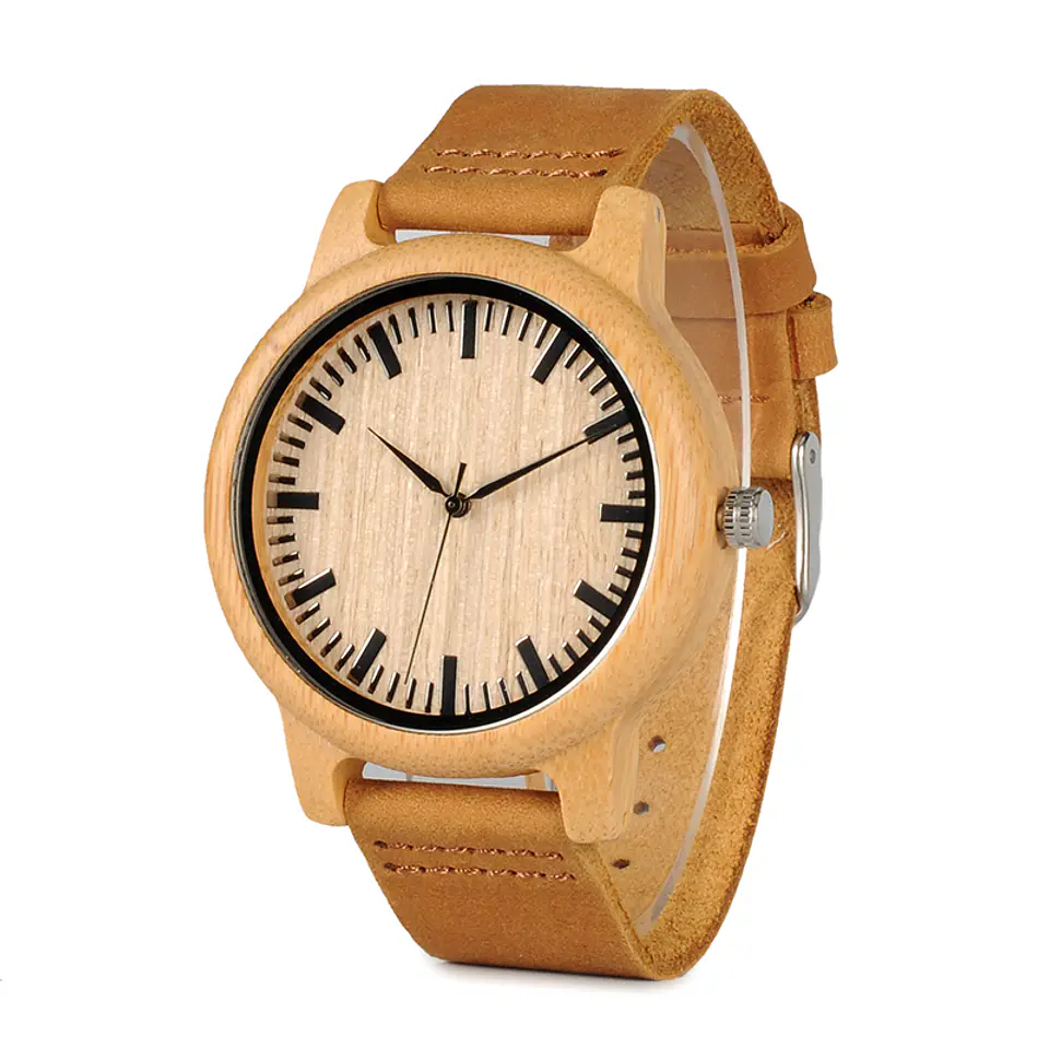 Reloj de madera Bamboo Primitive 6