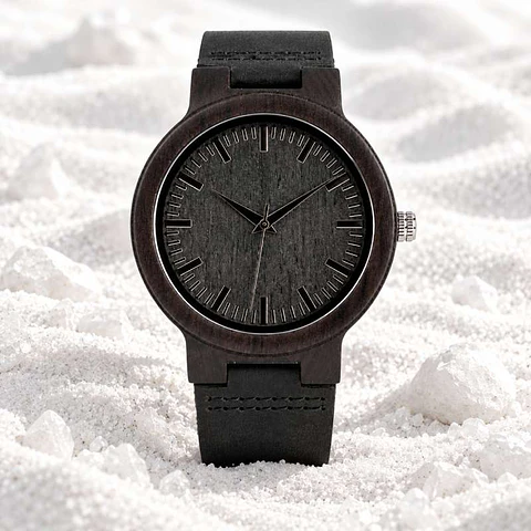 Reloj de madera Black Ebony 