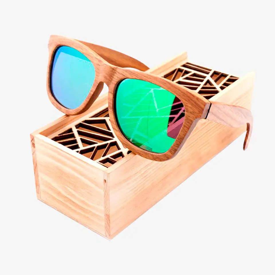 Gafas de madera Blue Cavalier 2