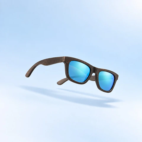 Gafas de madera Blue Ebony
