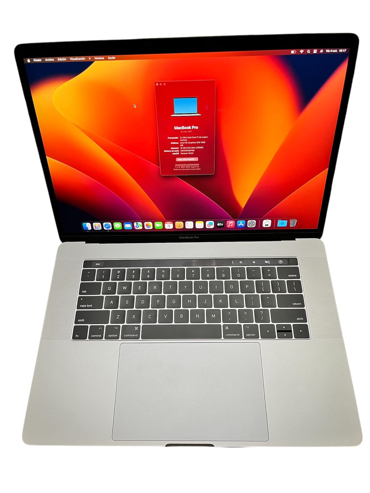 Apple Macbook Pro 15'' 2017 Intel Core i7-7920 3.10 GHz 16Gb Ram 1TB SSD / Pre-Owned 2