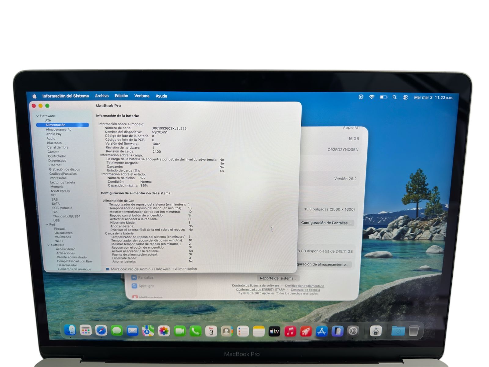 Apple Macbook Pro Chip M1 16gb Ram 256 SSD 10