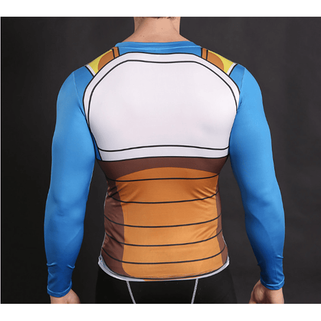 Polera Compresion Vegeta Dragon Ball Manga Larga