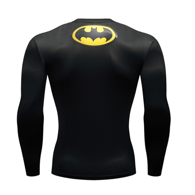 Polera Compresion Batman Manga Larga