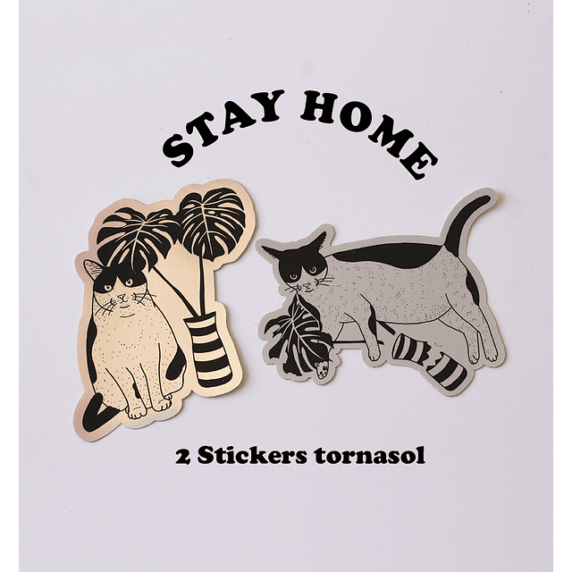 Set de Stickers Stay Home