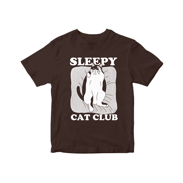 Polera Sleepy cat club