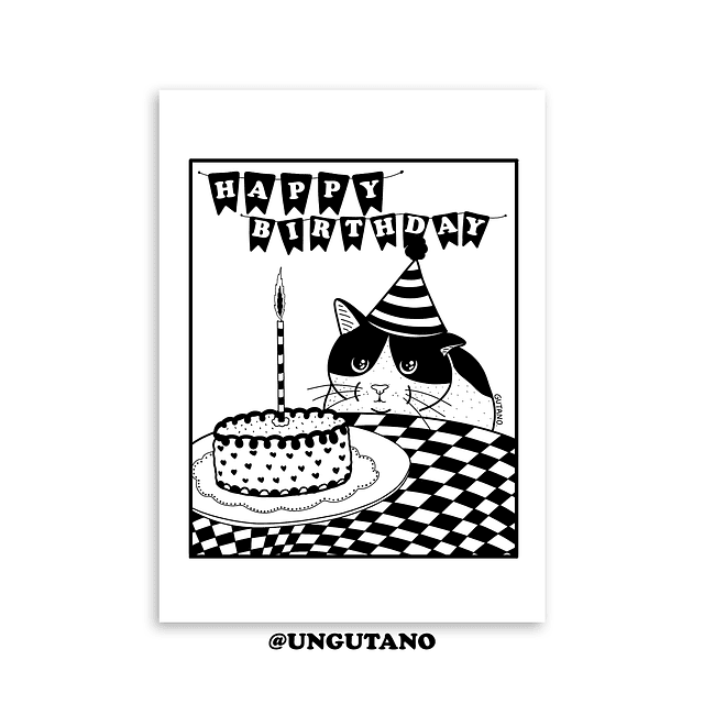 Print Happy birthday