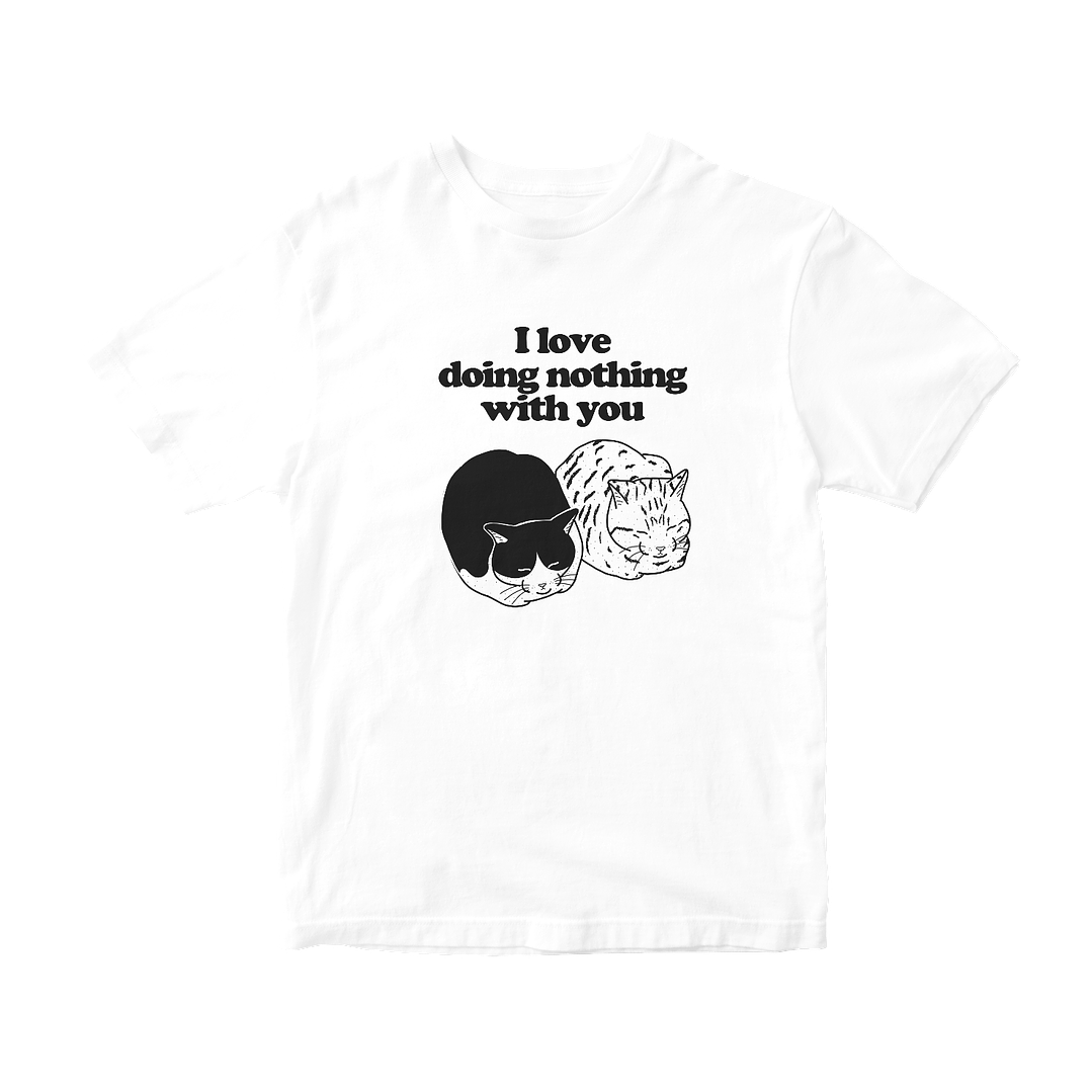 Polera I love doing nothing with you  2