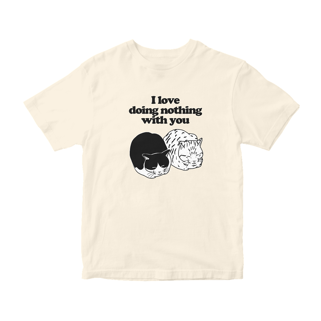 Polera I love doing nothing with you  3