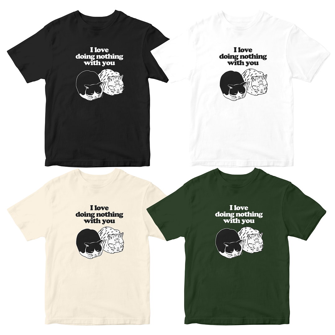 Polera I love doing nothing with you  5