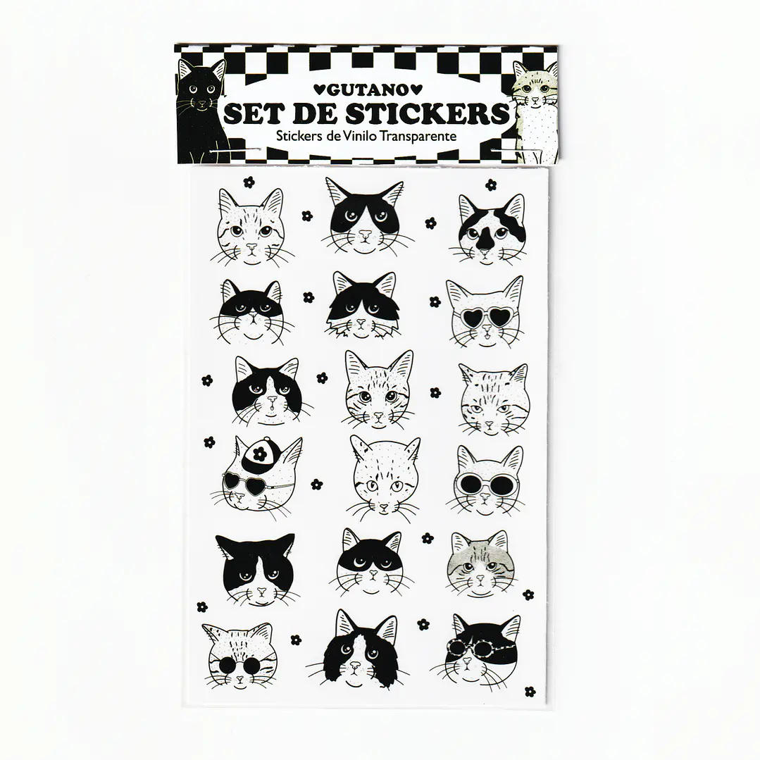 Set de stickers / Gatos 1