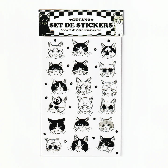 Set de stickers / Gatos 1