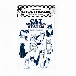 Set de stickers / Cat distribution system
