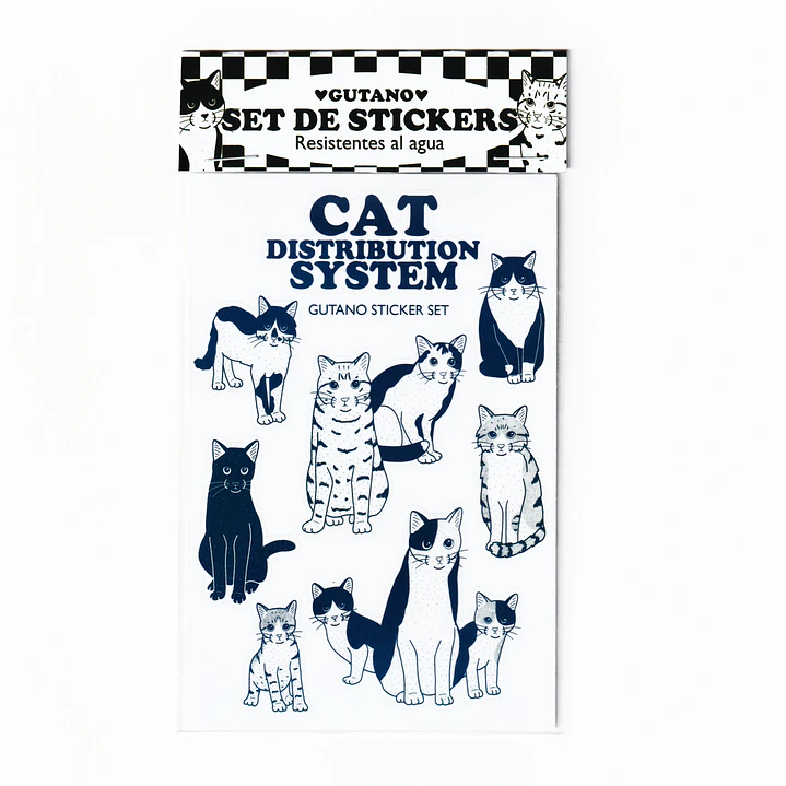 Set de stickers / Cat distribution system 1