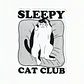 Sticker SLEEPY cat club - thumbnail 1