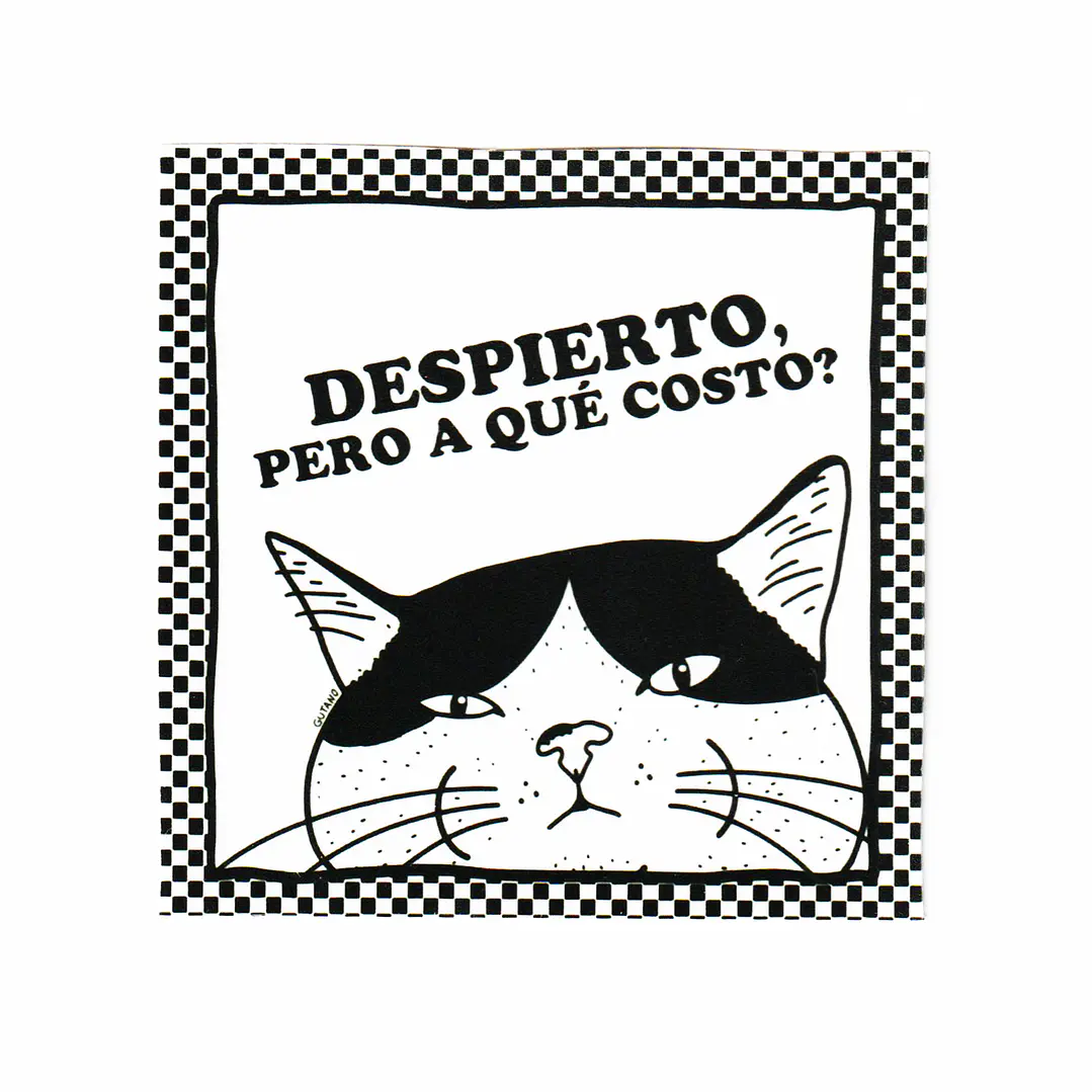 Sticker o Iman / Despierto pero a que costo? 1