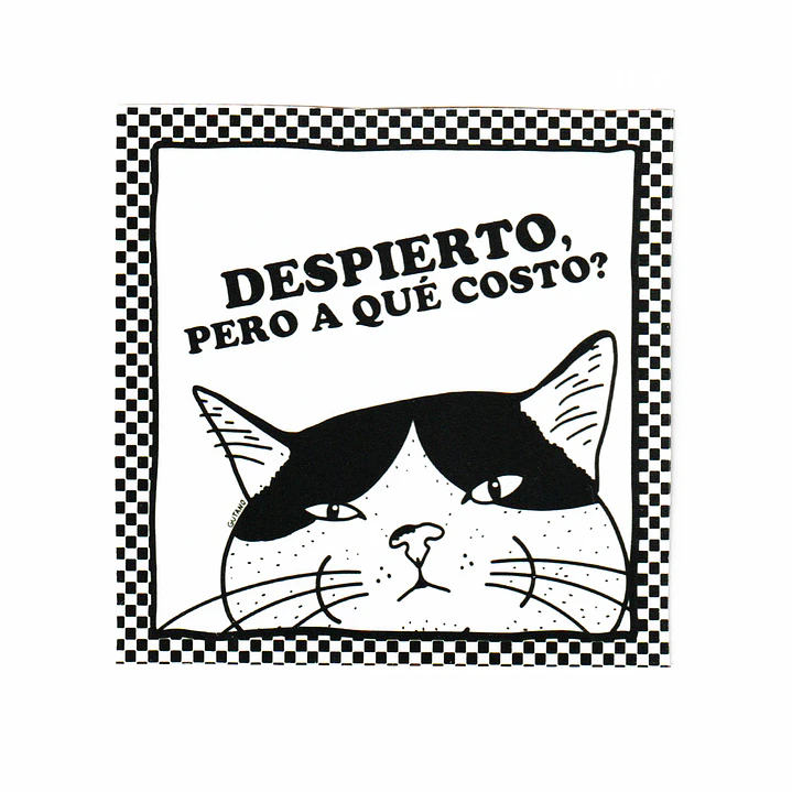 Sticker o Iman / Despierto pero a que costo? 1