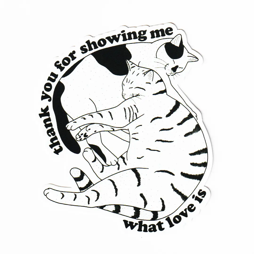 Sticker o Iman /  thank you for showing me what love is 1
