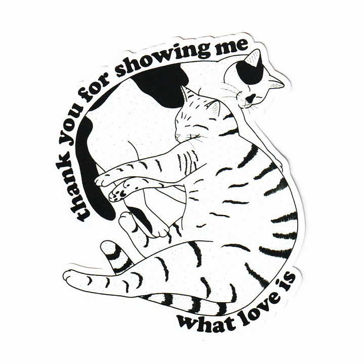 Sticker o Iman /  thank you for showing me what love is 1