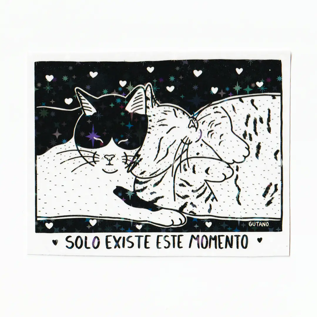 Sticker Solo existe este momento 1
