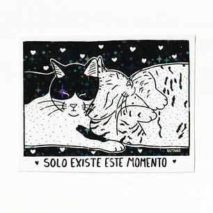Sticker Solo existe este momento