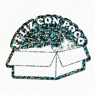 Sticker Feliz con poco