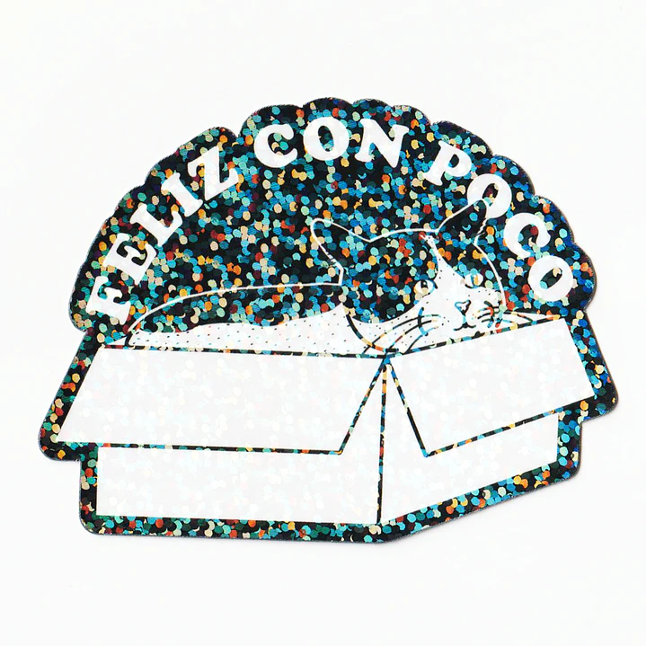 Sticker Feliz con poco 1