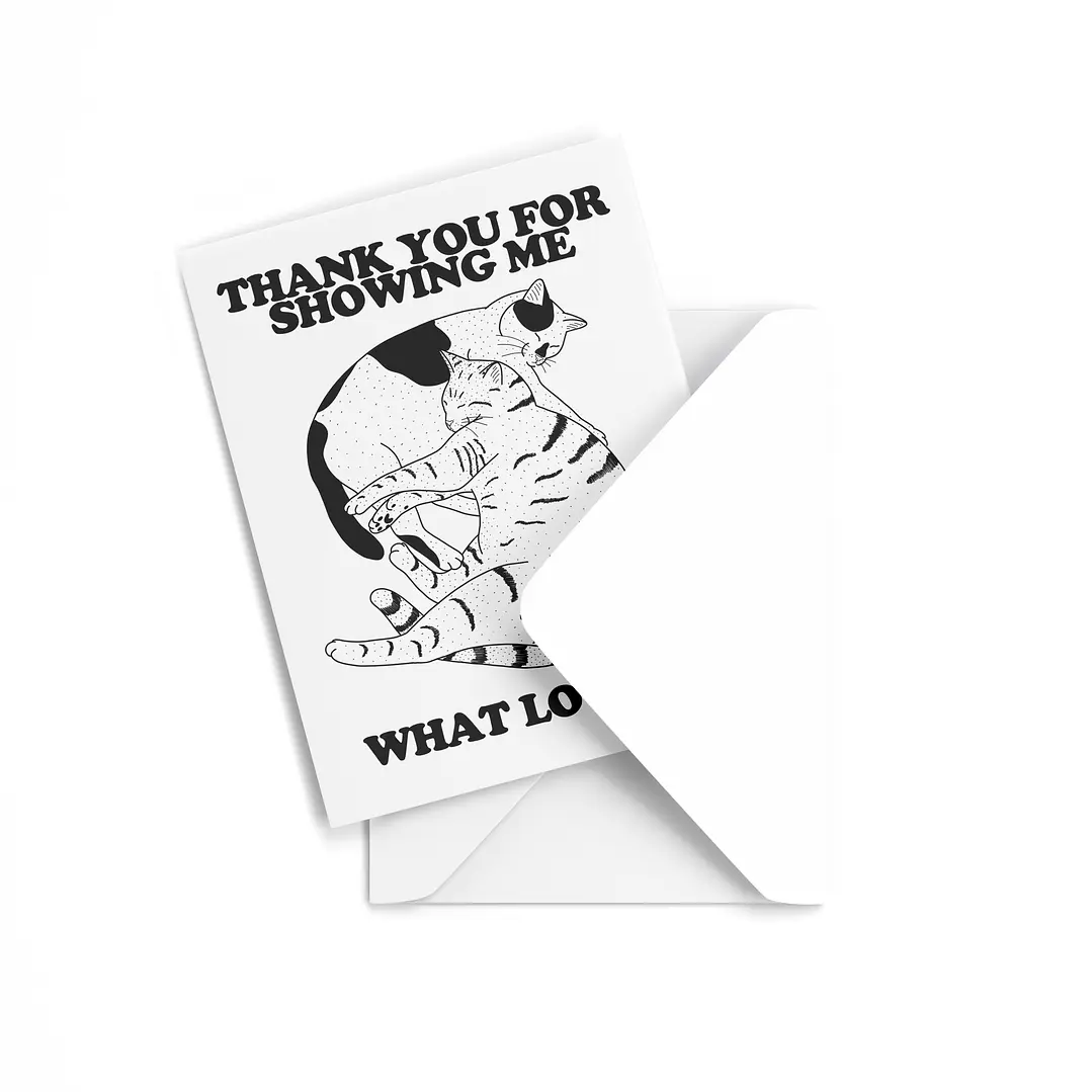 Tarjeta de regalo Thank you for showing me what love is 1