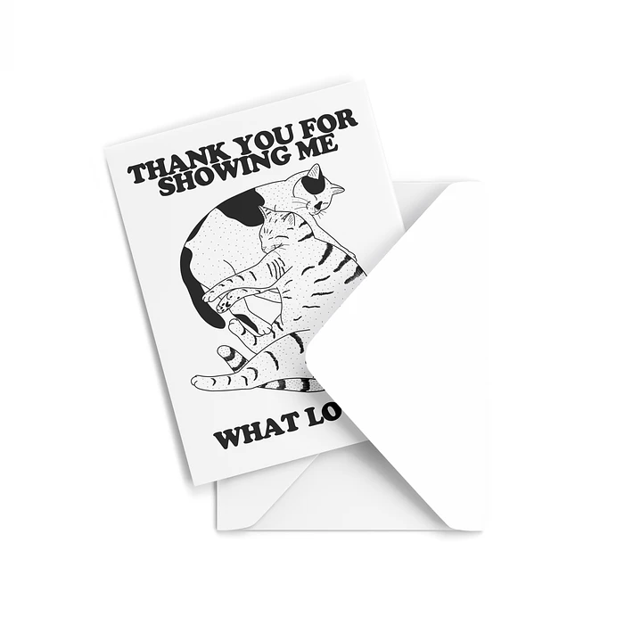 Tarjeta de regalo Thank you for showing me what love is 1