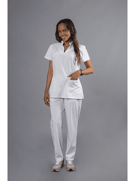 Calça Branca de Trabalho para Saúde e Bem-Estar