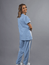 Scrub de Enfermagem na cor Azul para Uniforme Profissional de Saúde e Bem-Estar 