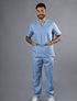 Pijama Cirúrgico Unissexo Azul para Farda de Saúde