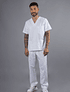 Pijama Cirúrgico Branco Unissexo para Profissionais de Saúde
