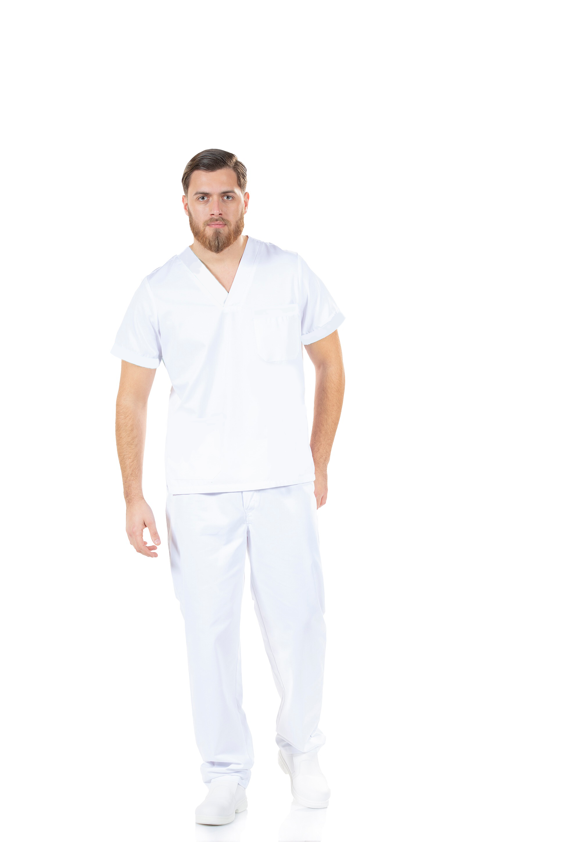 Pijama quirúrgico blanco unisex