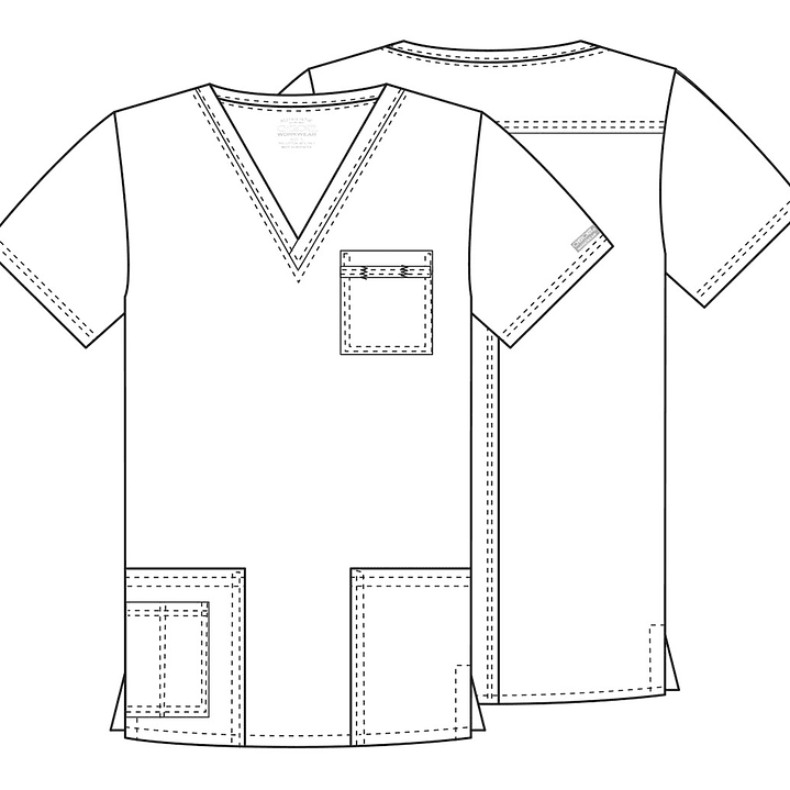 Top Unisex de Cuello en V 4725 26