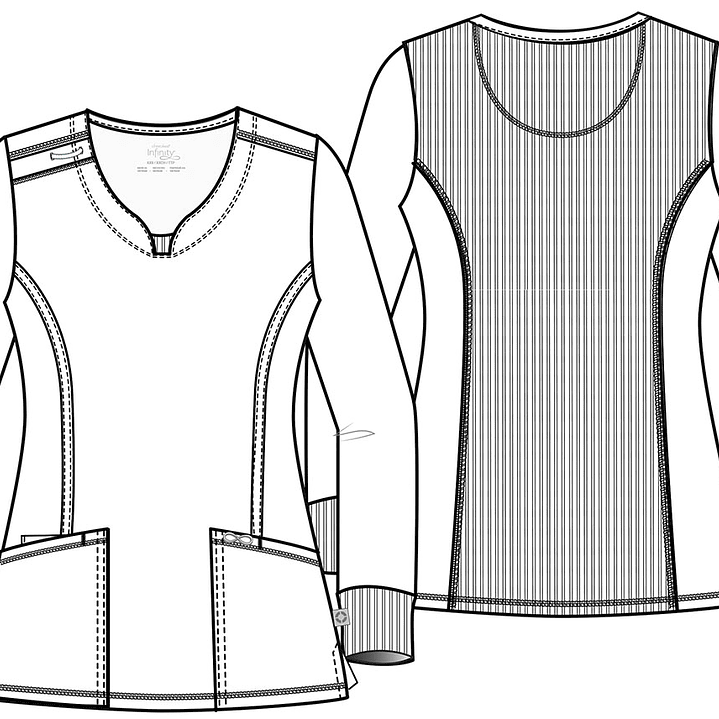 Top Mujer Manga Larga Cuello Redondo CK781A 20