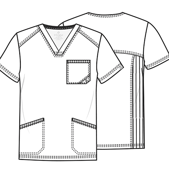 Top Hombre  Infinity con Cuello en V CK900A 29