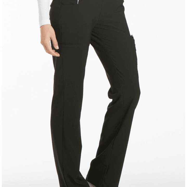 Pantalón Mujer Pierna Recta y Tiro Medio Elasticado CK002 2