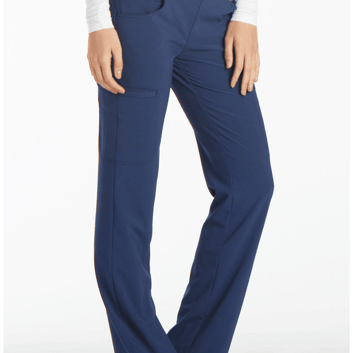 Pantalón Mujer Pierna Recta y Tiro Medio Elasticado CK002 7