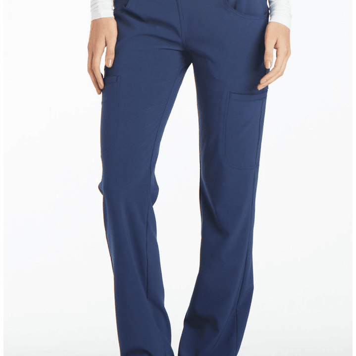 Pantalón Mujer Pierna Recta y Tiro Medio Elasticado CK002 6