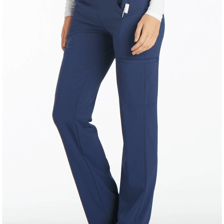 Pantalón Mujer Pierna Recta y Tiro Medio Elasticado CK002 8