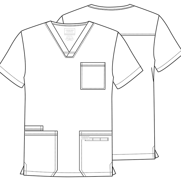 Top Hombre Cherokoee Cuello en V WW695 21