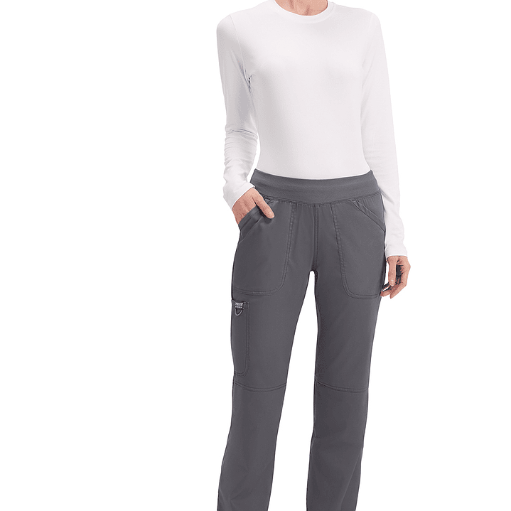 Pantalón Mujer de Tiro Medio y Pierna Recta WW110 9