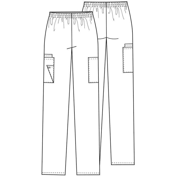 Pantalón Mujer Cargo Elasticado de Tiro Natural 4200 37