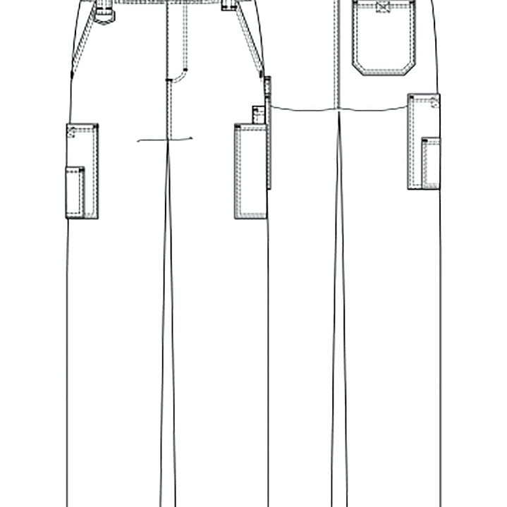 Pantalón Hombre Dickies Elasticado con Botón 81006 2